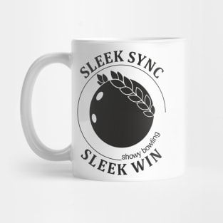 Showy Bowling. Sleek Win (black print) Mug